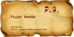 Pujer Hedda névjegykártya